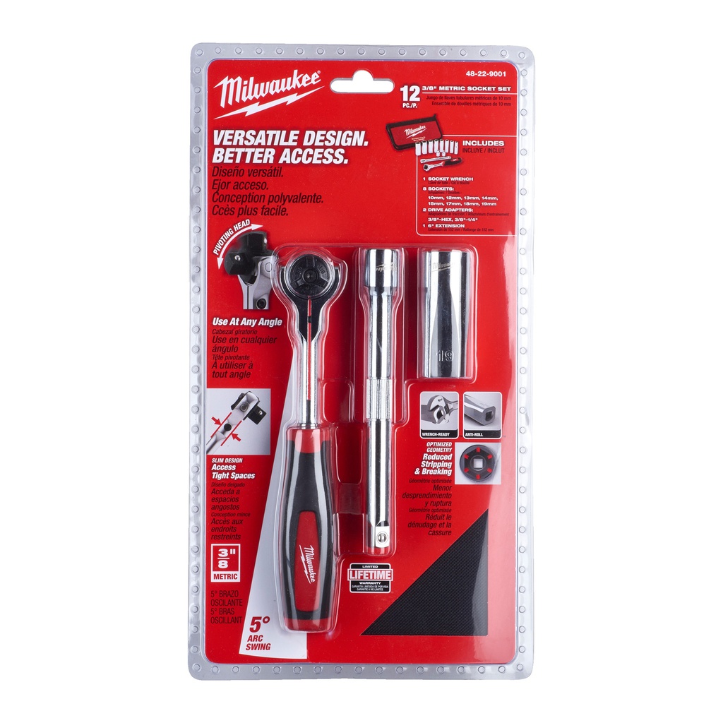 Zestaw_nasadek_⅜″_z_grzechotką_Milwaukee_Tradesman_3/8"_Ratchet_Set_-_12_pcs_4