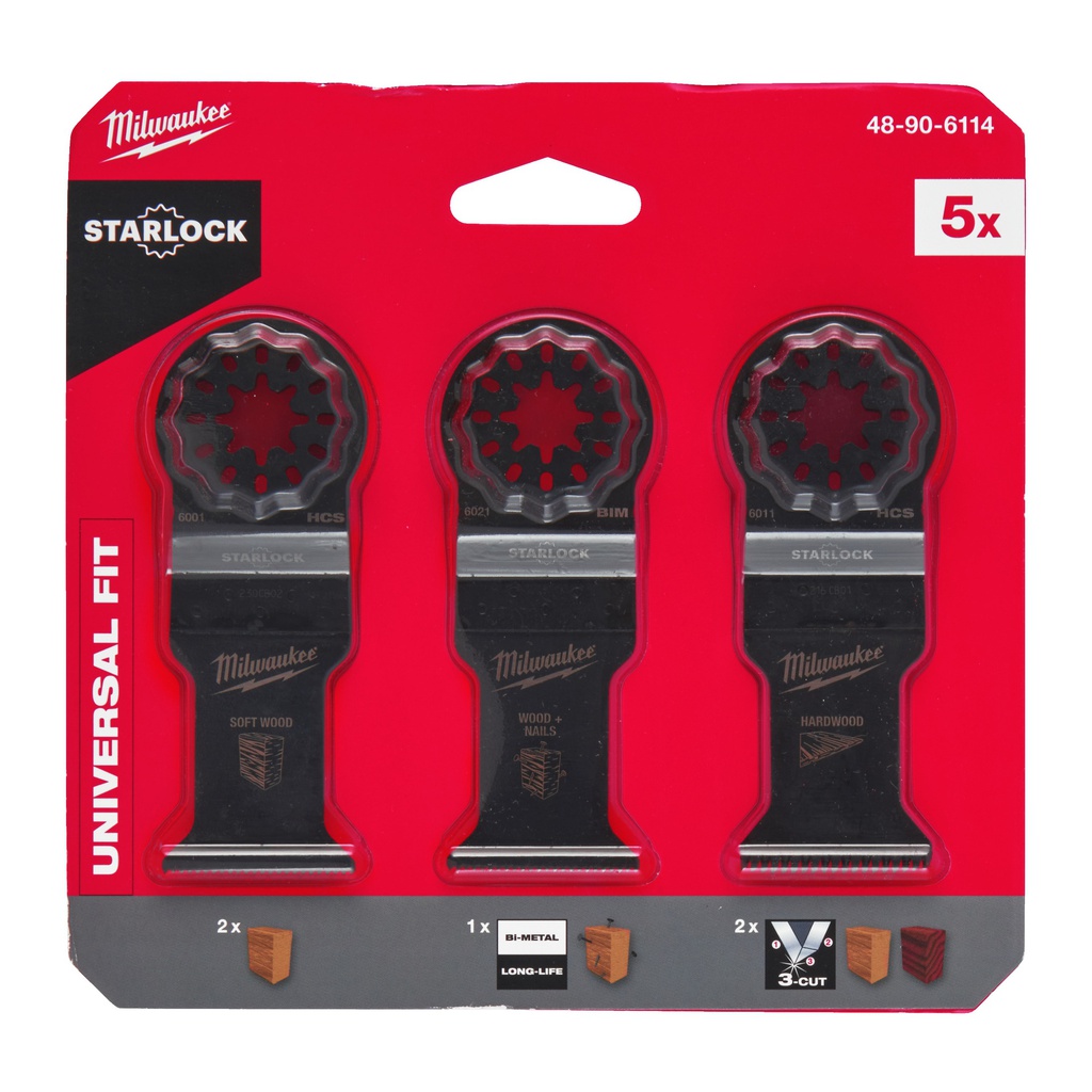 Zestawy_ostrzy_do_narzędzi_wielofunkcyjnych_Milwaukee_Wood_Set_-_5_pc_2