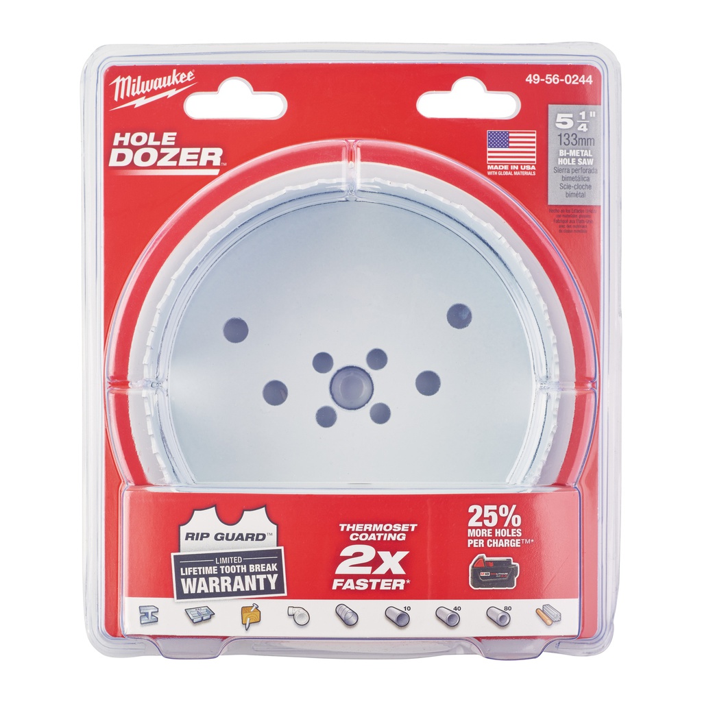 Bimetalowe_kobaltowe_otwornice_HOLE_DOZER™_Milwaukee_Hole_Dozer_Holesaw_-_133_mm_-_1_pc_1