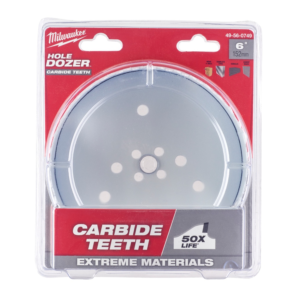 Otwornice_z_węglikiem_wolframu_HOLE_DOZER™_Carbide_Milwaukee_TCT_Hole_Dozer_Holesaw_152_mm_-_1_pc_1