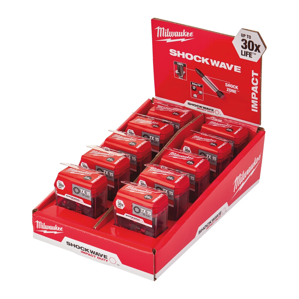 Bity_udarowe_Shockwave_Impact_Duty™_Milwaukee_CD_Tic_Tac_TX15_x_25_mm_(25_pcs)_-_10_pcs_2