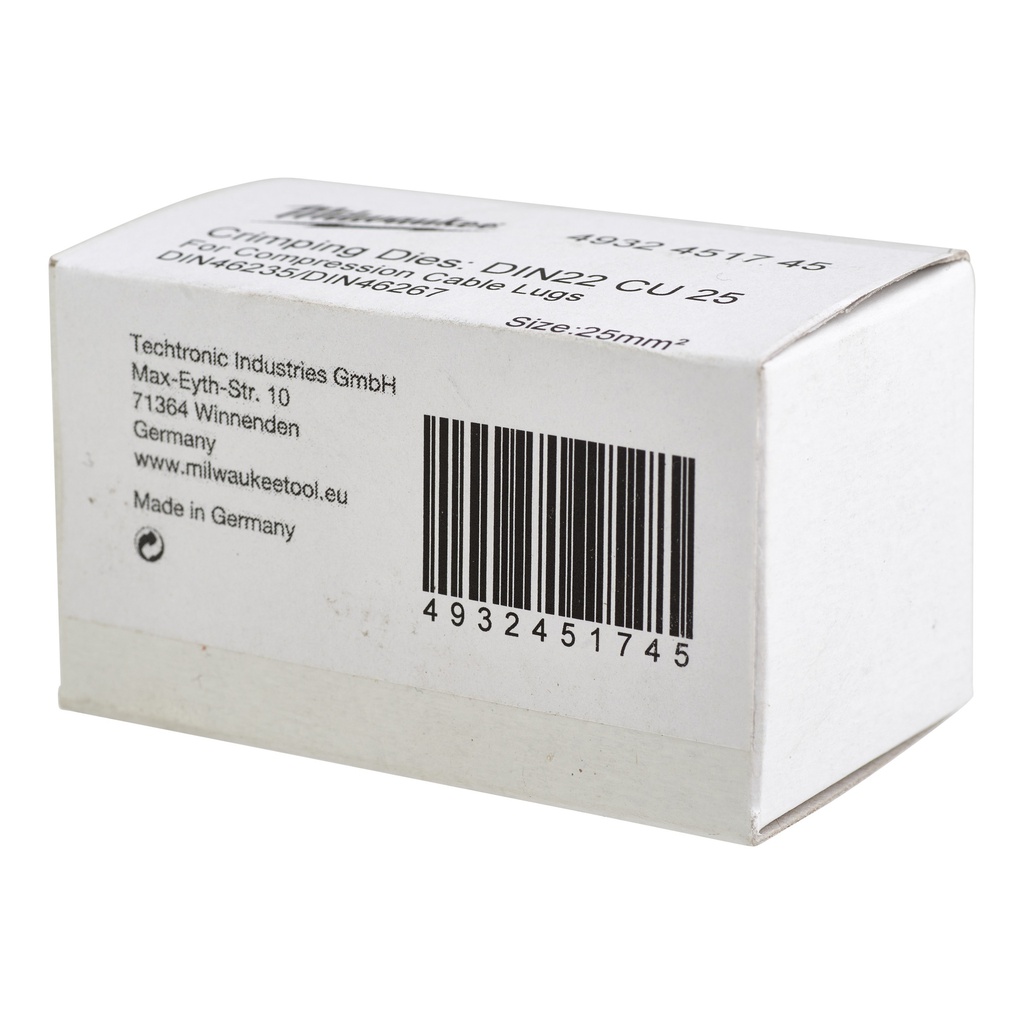 Matryce_zaciskowe_typ_DIN_Milwaukee_DIN22_Cu_25_-_1_pc_1