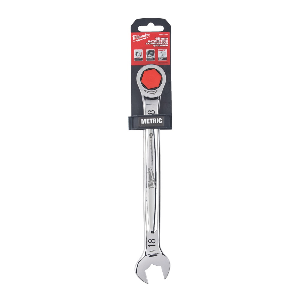 Klucze_płasko-oczkowe_z_grzechotką_MAX_BITE™_Milwaukee_Maxbite_Ratcheting_Metric_Combination_Spanner_18mm_-_1pc_1