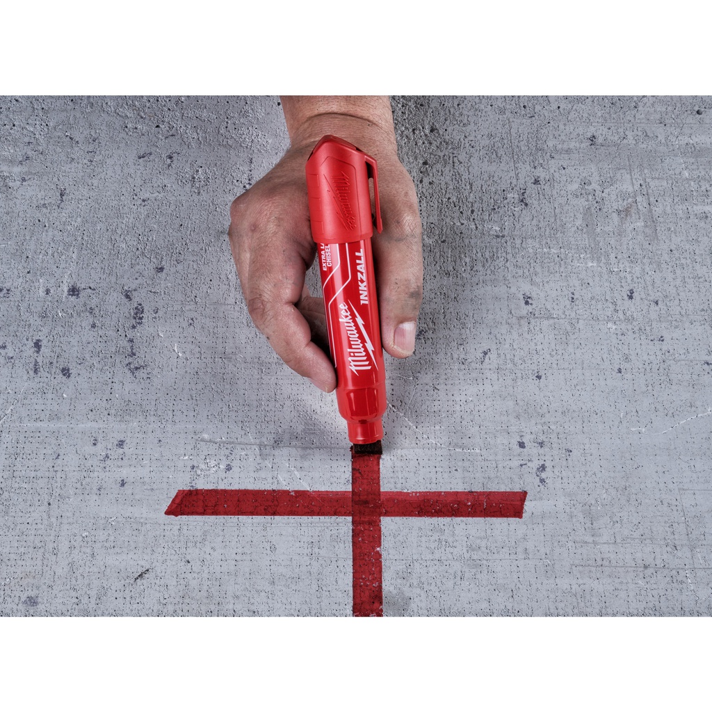 Markery_INKZALL™_L_&_XL_Milwaukee_INKZALL_Red_XL_Chisel_Tip_Marker_1