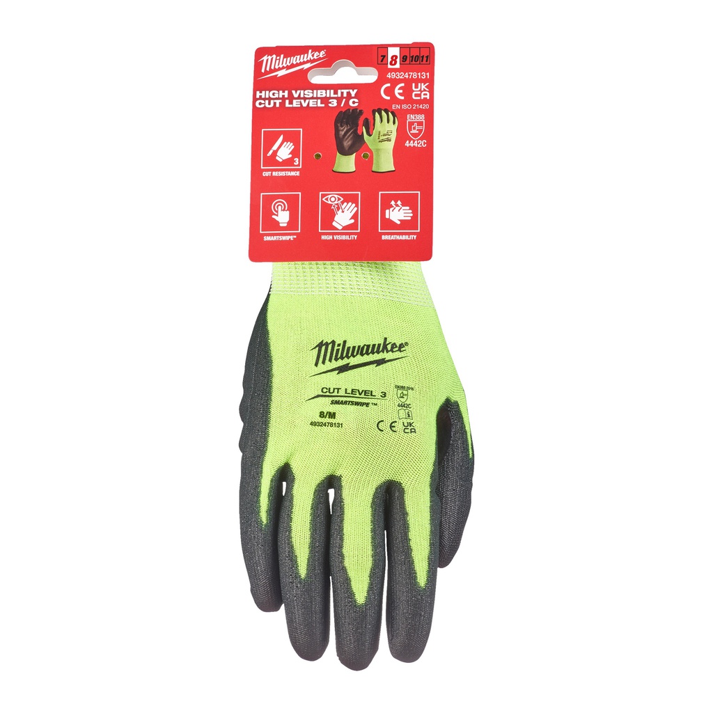 Rękawice_odporne_na_przecięcia_o_podwyższonej_widzialności_-_poziom_C_Milwaukee_Hi-Vis_Cut_C_Gloves_-_8/M_-_1pc_2