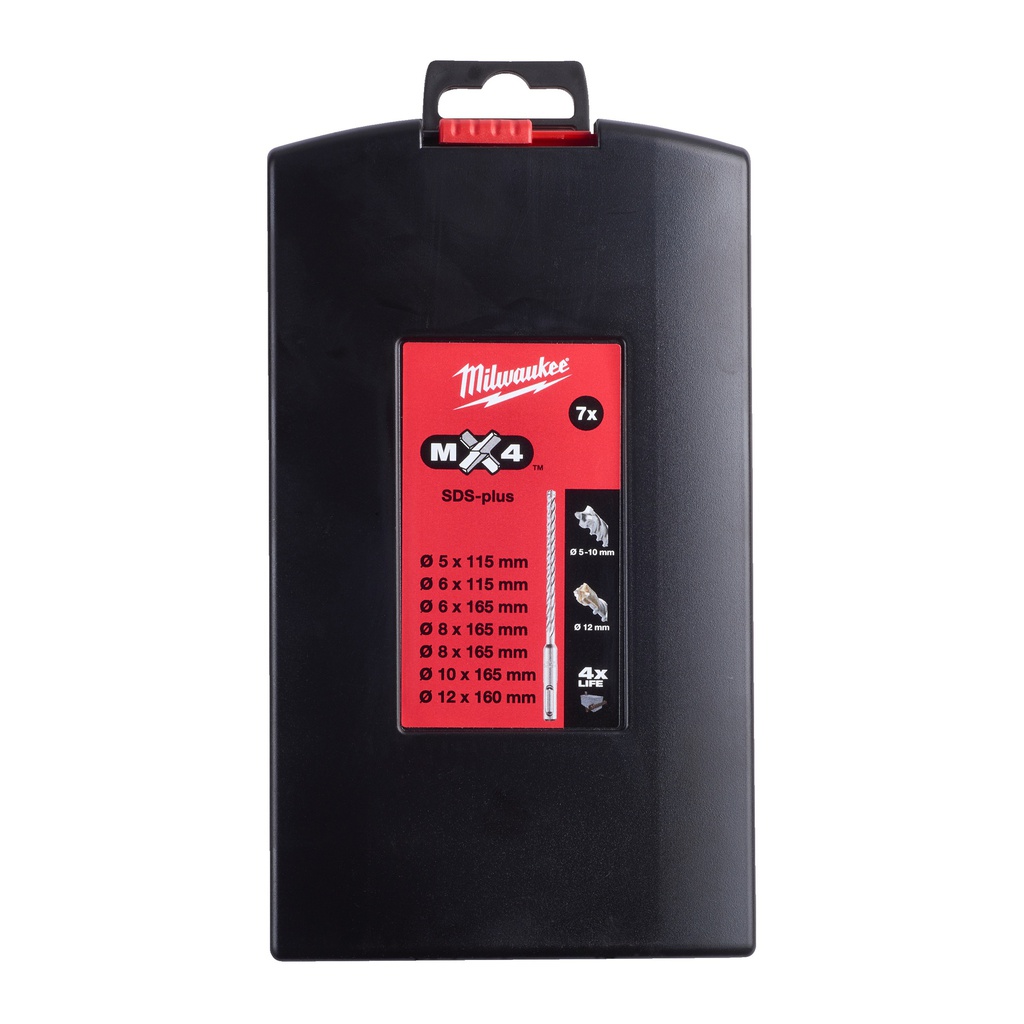 Wiertła_SDS-Plus_MX4,_4-ostrzowe_/_zestawy_Milwaukee_SDS-Plus_MX4_Set_1_-_7_pc_1