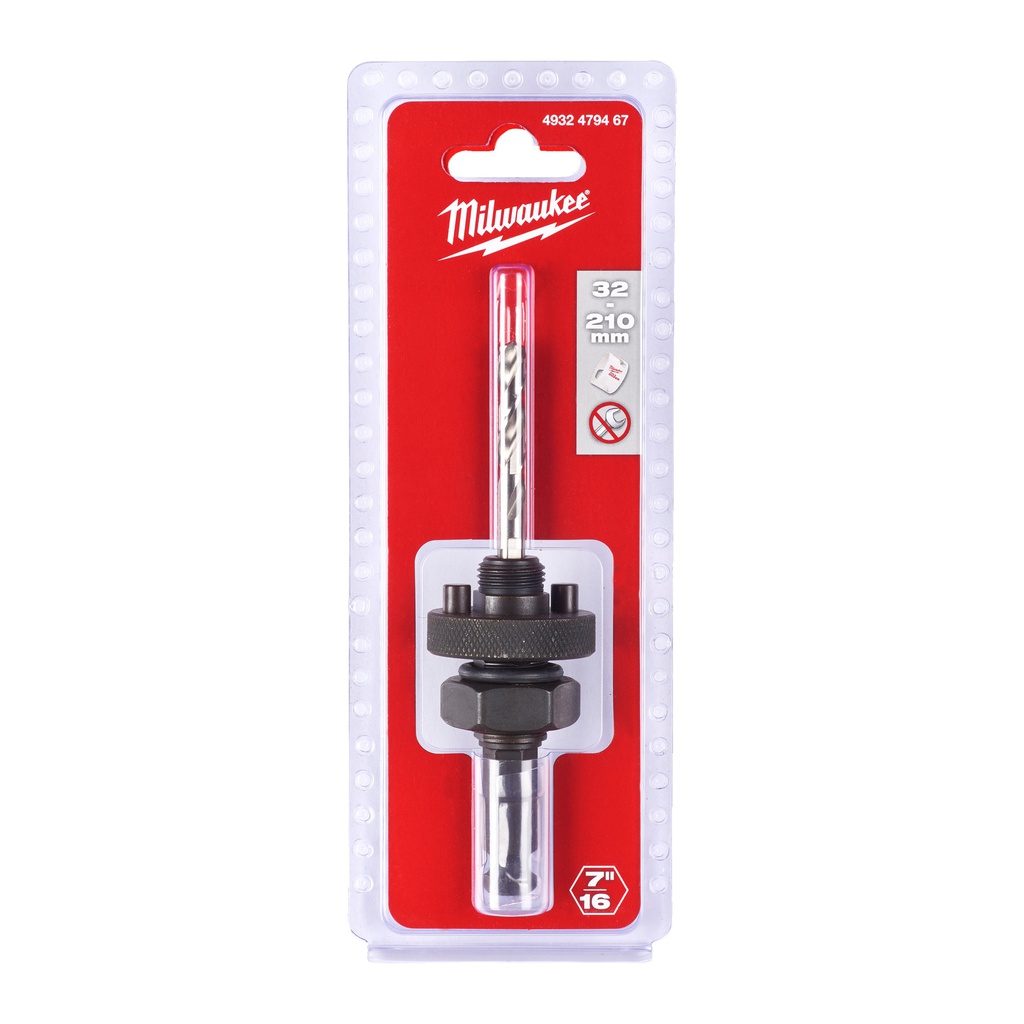 Akcesoria_do_otwornic_Milwaukee_Holesaw_Arbor_32_-_210_mm_/_Hex_11_-_1_pc_1