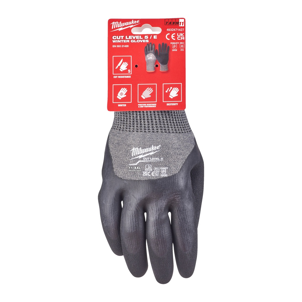Rękawice_odporne_na_przecięcia_-_wersja_zimowa_-_poziom_ochrony_E_Milwaukee_Winter_Cut_E_Gloves_-_11/XXL_-_1pc_1