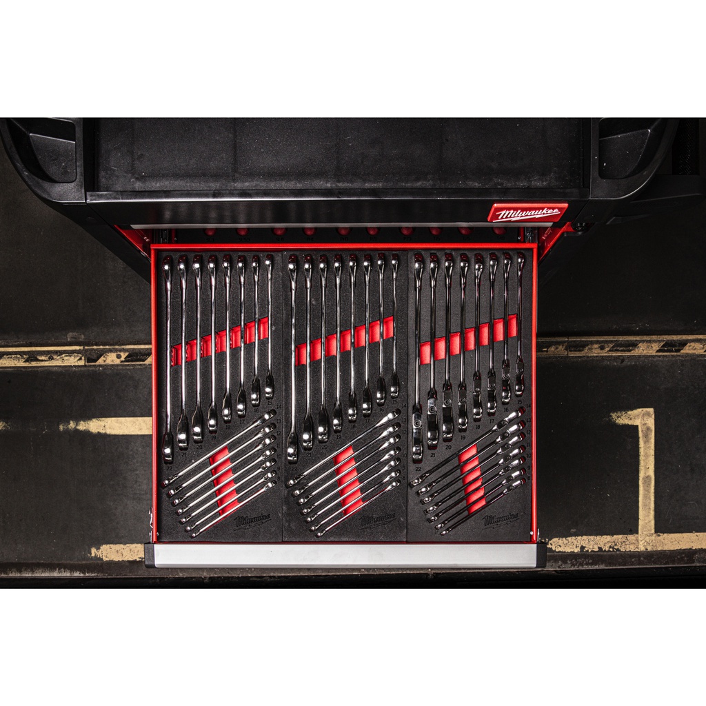 Wkładka_piankowa_z_kluczami_płasko-oczkowymi_z_grzechotką_MAXBITE™_Milwaukee_Maxbite_Ratcheting_Combination_Spanner_Set_Foam_Insert_1