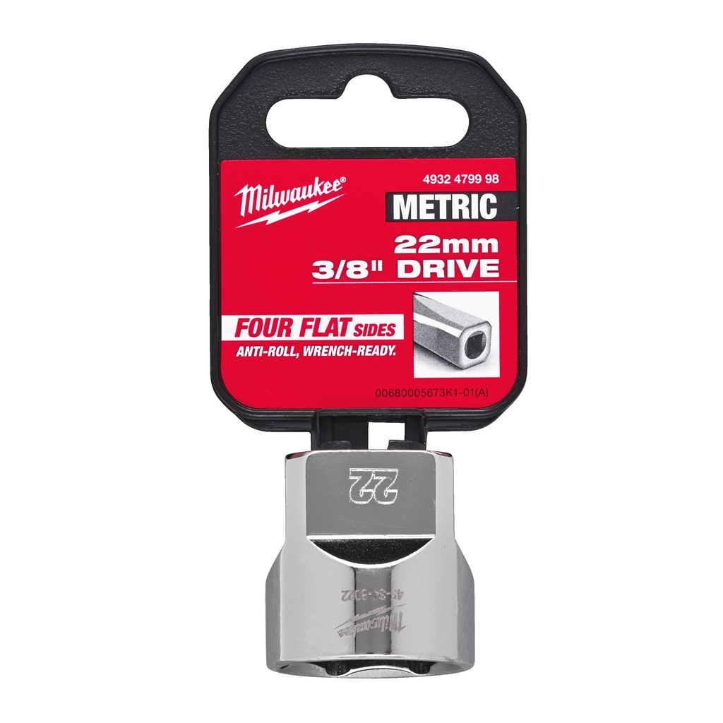 Nasadki_chromowane_⅜_″_Milwaukee_3/8_Drive_Socket_Metric_Standard_-_22_mm_1