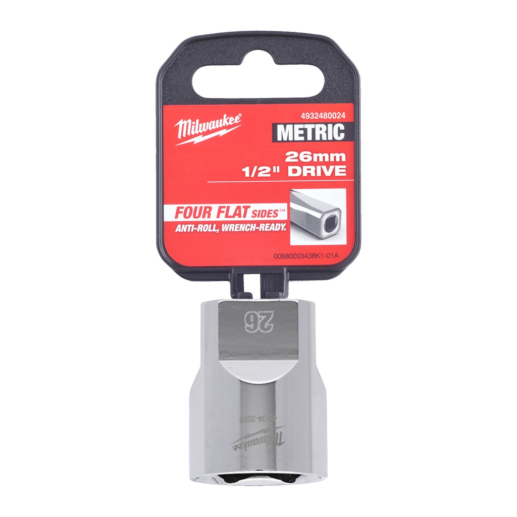 Nasadki_chromowane_½″_Milwaukee_1/2_Drive_Socket_Metric_Standard_-_26_mm_1