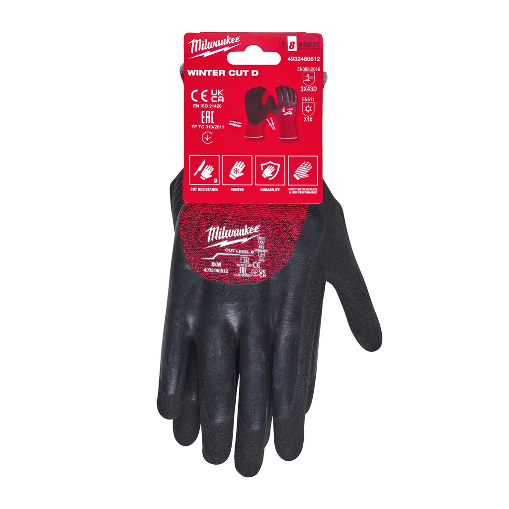 Rękawice_odporne_na_przecięcia_-_wersja_zimowa_-_poziom_ochrony_D_Milwaukee_Winter_Cut_D_Gloves_-_8/M_-_1pc_1