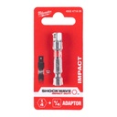 Adaptery nasadek i bitów Milwaukee | Adaptor ¼" Hex- ¼" Square
