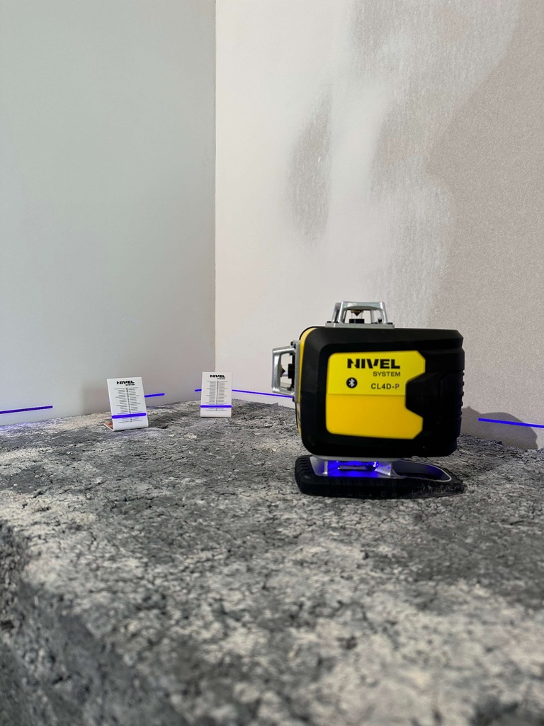 ZESTAW Laser krzyżowy Nivel System CL4D-P fioletowy + tyczka LP-36