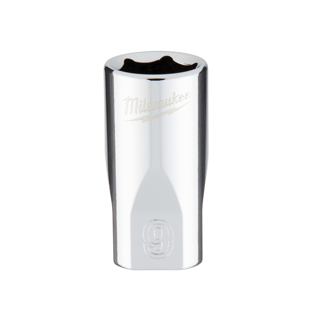 Nasadki chromowane ¼″ Milwaukee | 1/4 Drive Socket - Metric Standard - 9 mm