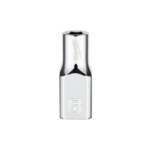 [4932478312] Nasadki chromowane ¼″ Milwaukee | 1/4 Drive Socket - Metric Standard - 5 mm