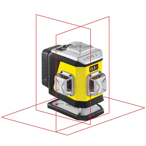 [CL3R-zestaw 1] ZESTAW Laser krzyżowy Nivel System CL3R czerwony + tyczka LP36