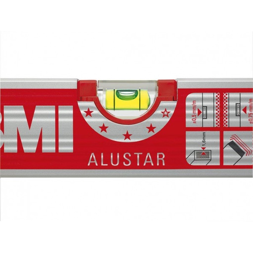 [17-112-22] Poziomica aluminiowa wzmocniona BMI ALUSTAR 120 cm